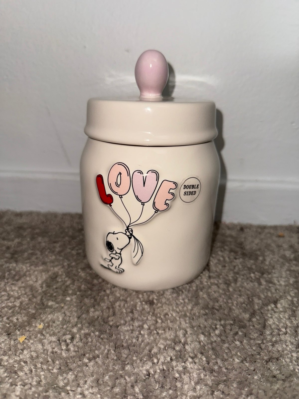 Snoopy Valentine Canister