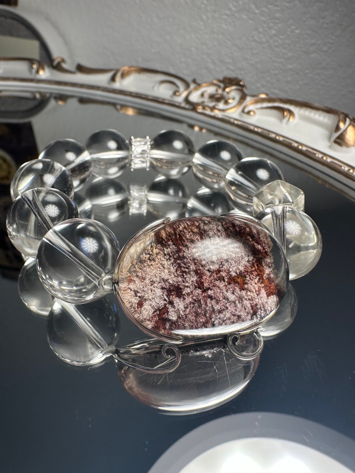 DIY top high quality clear quartz garden quartz bracelet