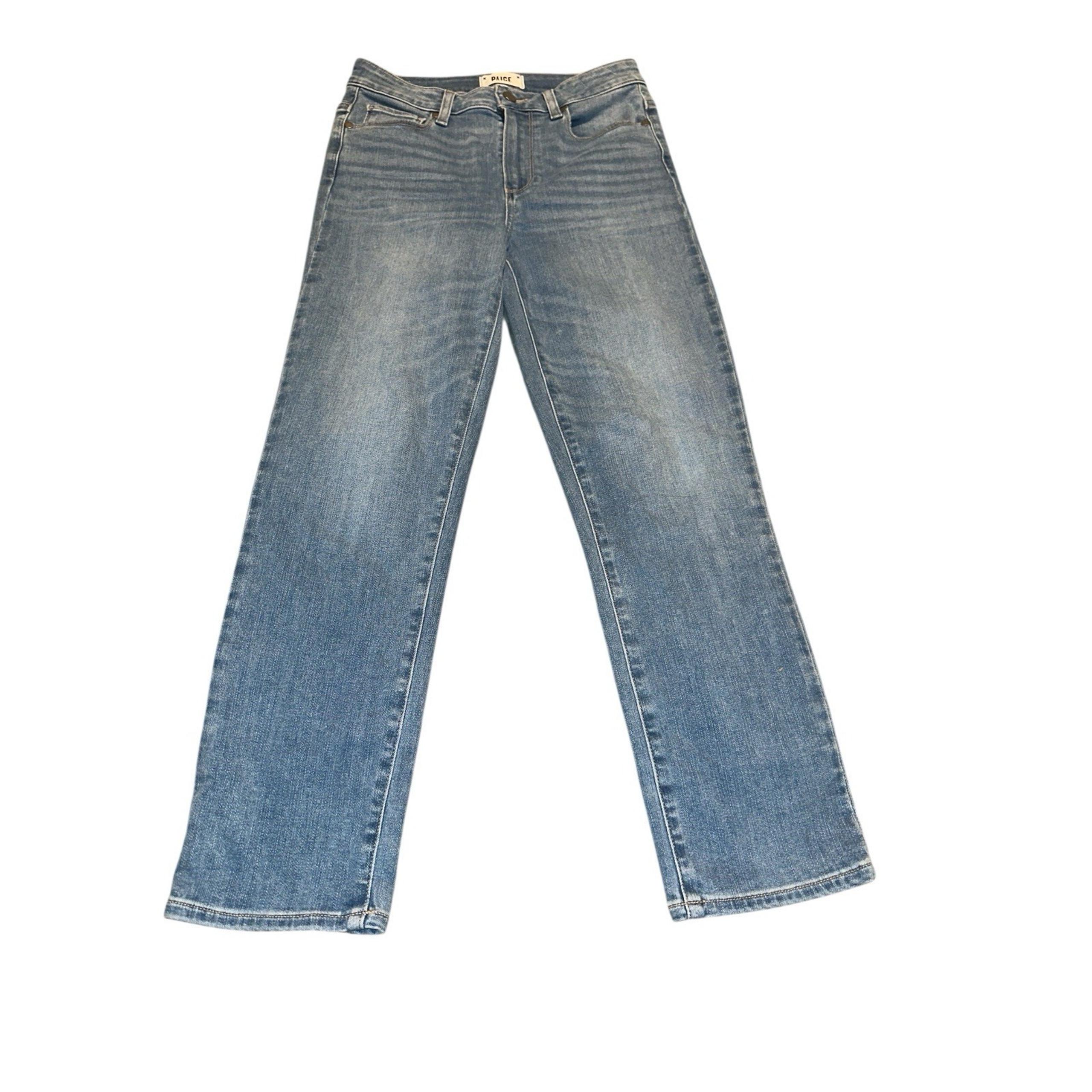 Paige Women's Size 27 Hoxton Slim Crop Light Wash Stretch Denim Jeans