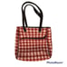 VERA BRADLEY Three Pocket Tote in Highlands Red White Houndstooth