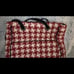 VERA BRADLEY Three Pocket Tote in Highlands Red White Houndstooth