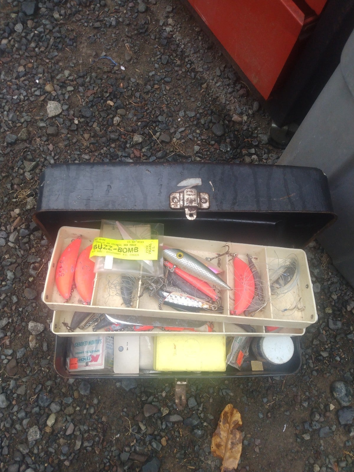 tackle box with lures
