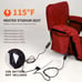 20'' Heated Seat Foldable Stadium Chair Camping Chair for Outdoor Sport Events
