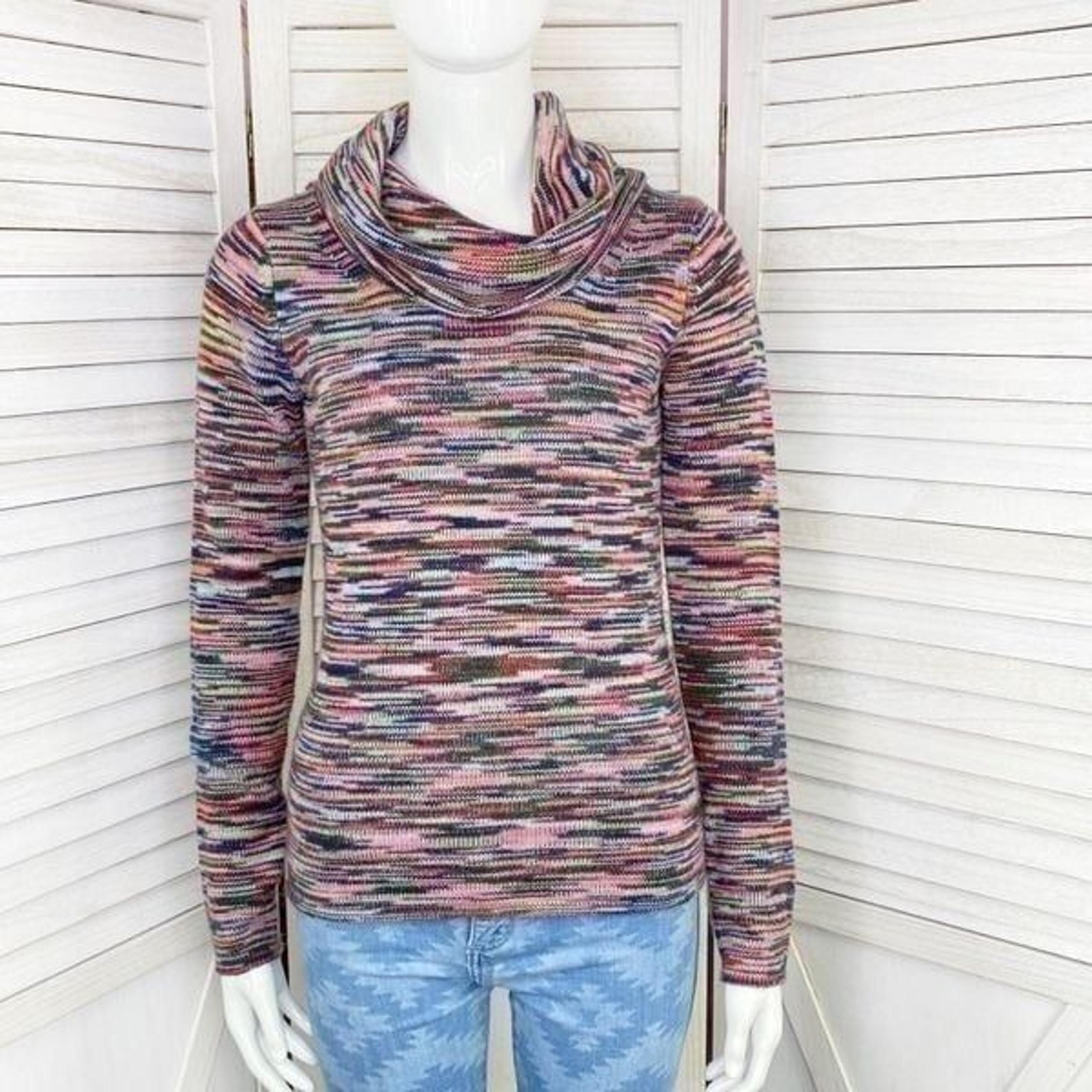 The Limited Multicolor Cowl Neck Sweater XS Long Sleeve