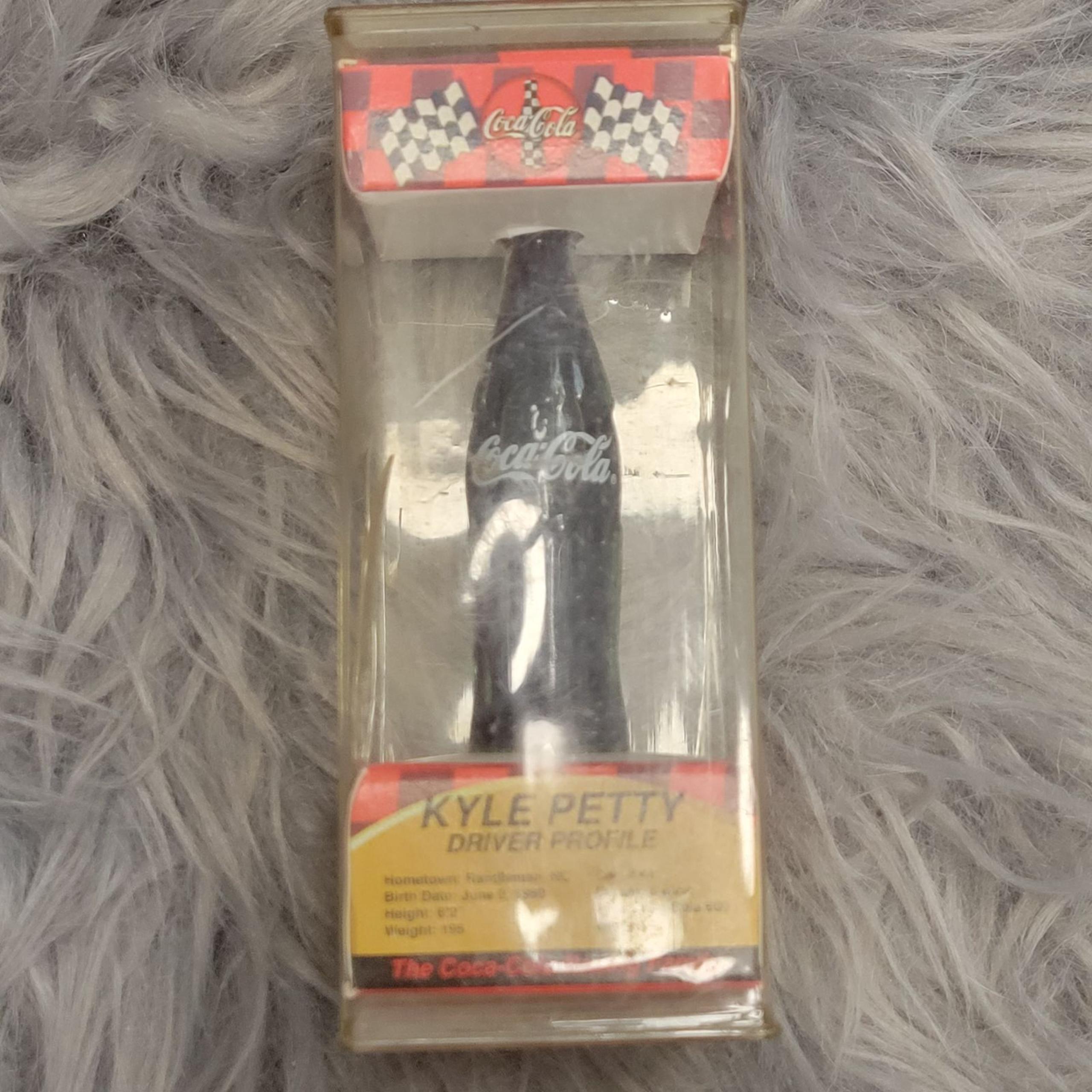 Vintage Nascar Kyle Petty Mini Coke Bottle McDonald's Edition