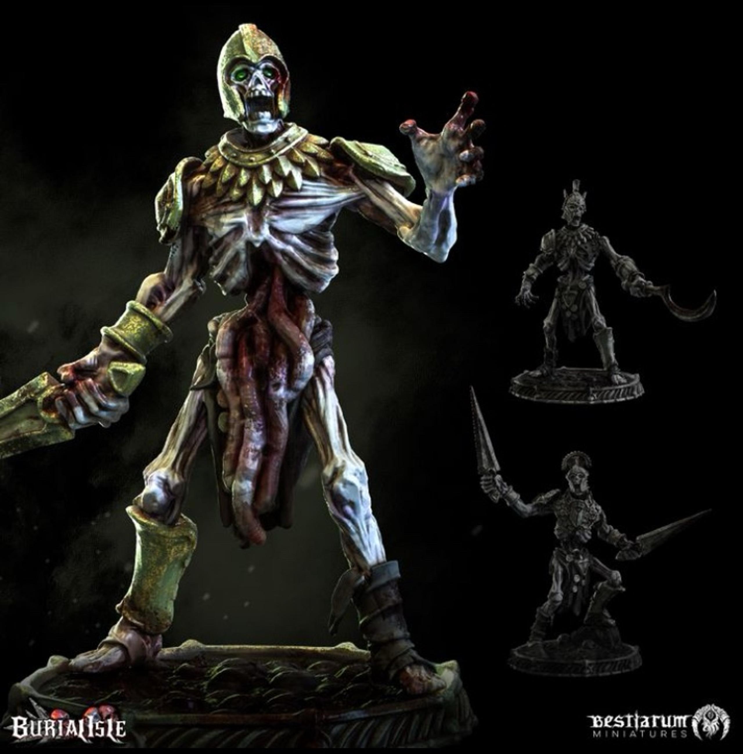 DND 3X Risen Scythrian Warriors by Beastarium Miniatures High Quality 3D Prints
