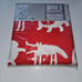 NEW Ikea Barnslig Ulven Red White Twin Size Quilt Cover + Pillowcase Wolf Dog?