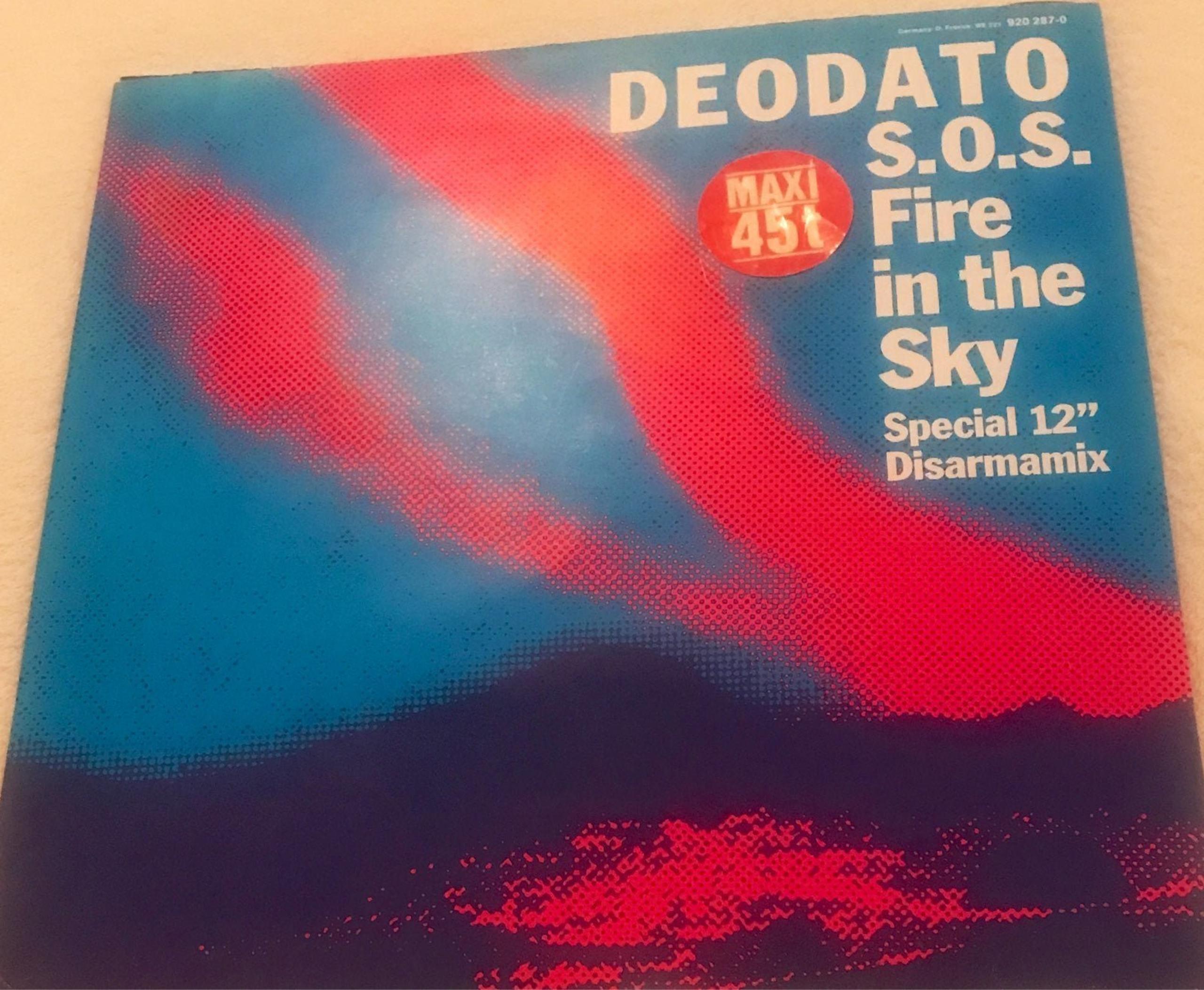 1984 Deodato S.O.S. Fire in the Sky Special 12"Disarmamix vintage vinyl