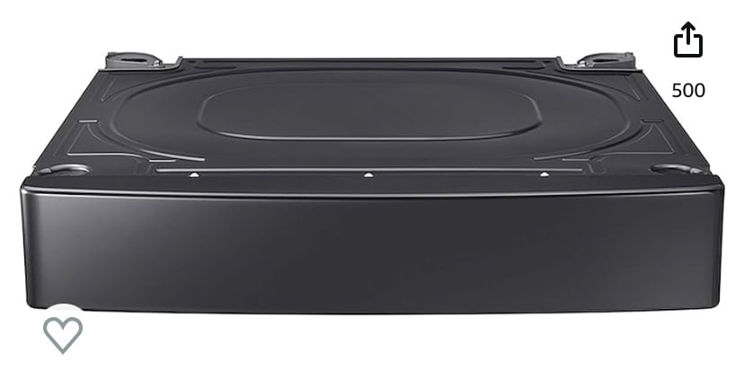 Samsung 27” Wide Pedestal Laundry Riser (Blk)