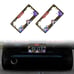 Brand New Universal 2PCS Anime Yu-Gi-Oh ABS Plastic Black License Plate Frame