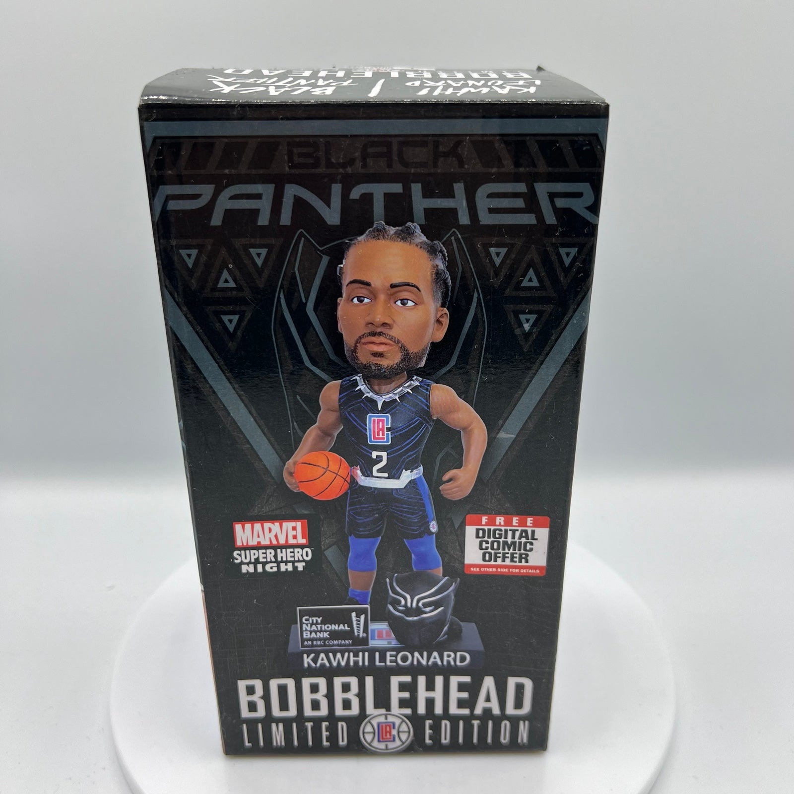 Kawhi Leonard Black Panther Bobblehead - LA Clippers Marvel Giveaway