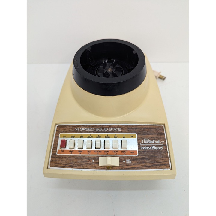 Sears Counter Craft Insta Blend 14 Speed Solid State Base Model No 400.829604