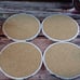 Acrylic Paint Coasters have high gloss resin, 4 piece green, white, and black