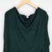 NWT Athleta Puruna Wrap Oversized Drapey Sweatshirt Dark Forest Green Size XS