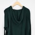 NWT Athleta Puruna Wrap Oversized Drapey Sweatshirt Dark Forest Green Size XS