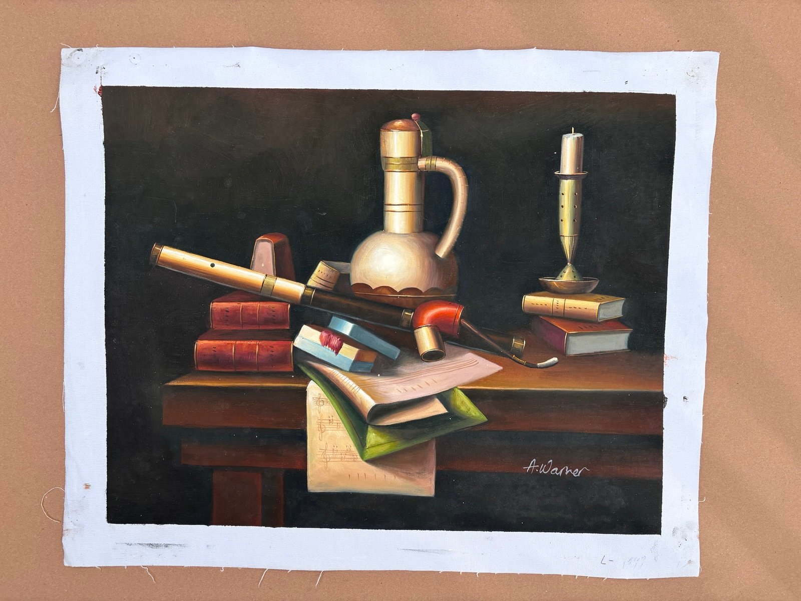 Still Life - Vtg Original Hand Painted & Signed 16x20 Canvas 1970-1980’s