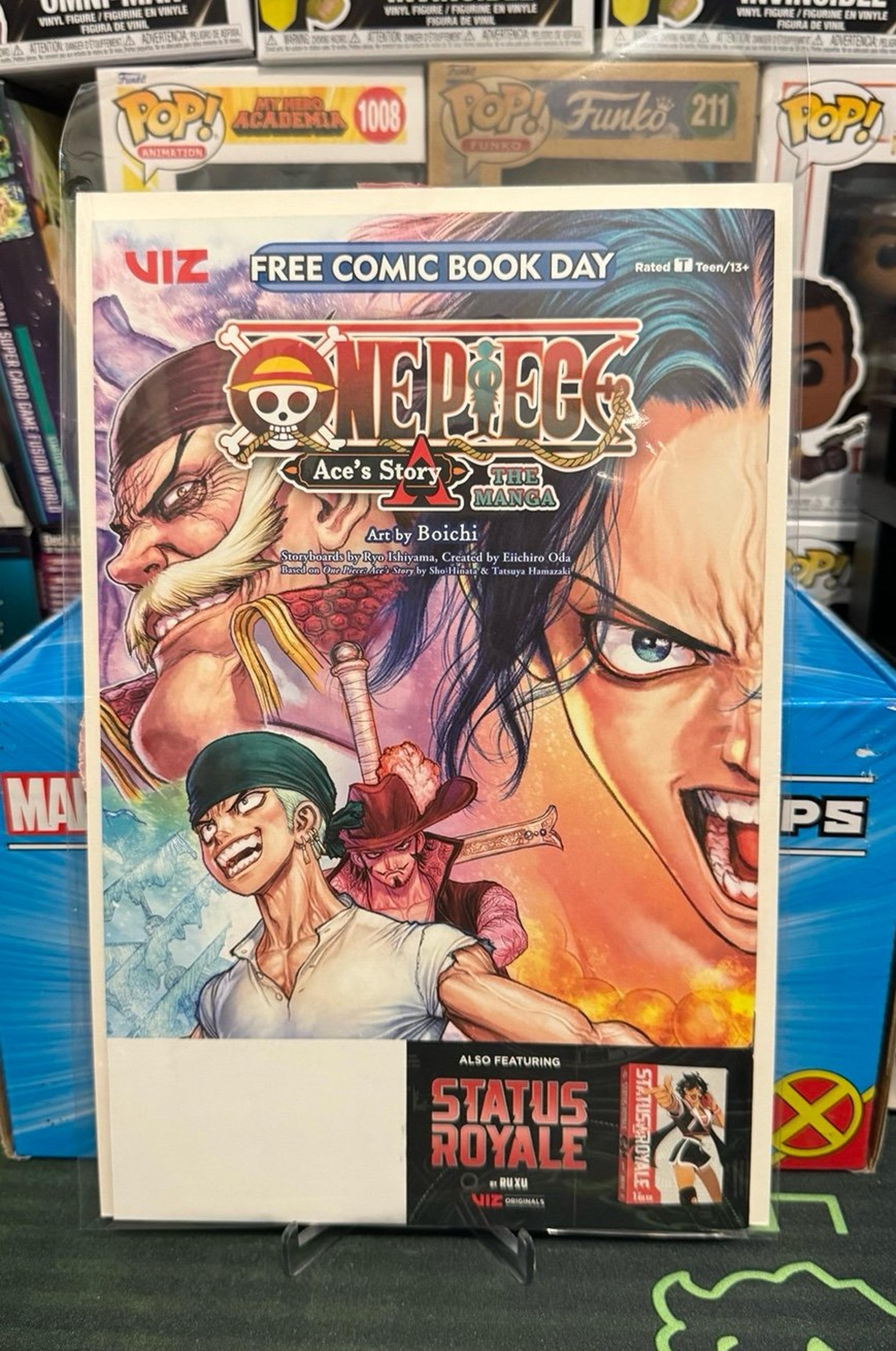 ONE PIECE ACES STORY  STATUS ROYALE free comic book day FCBD 2024 Viz