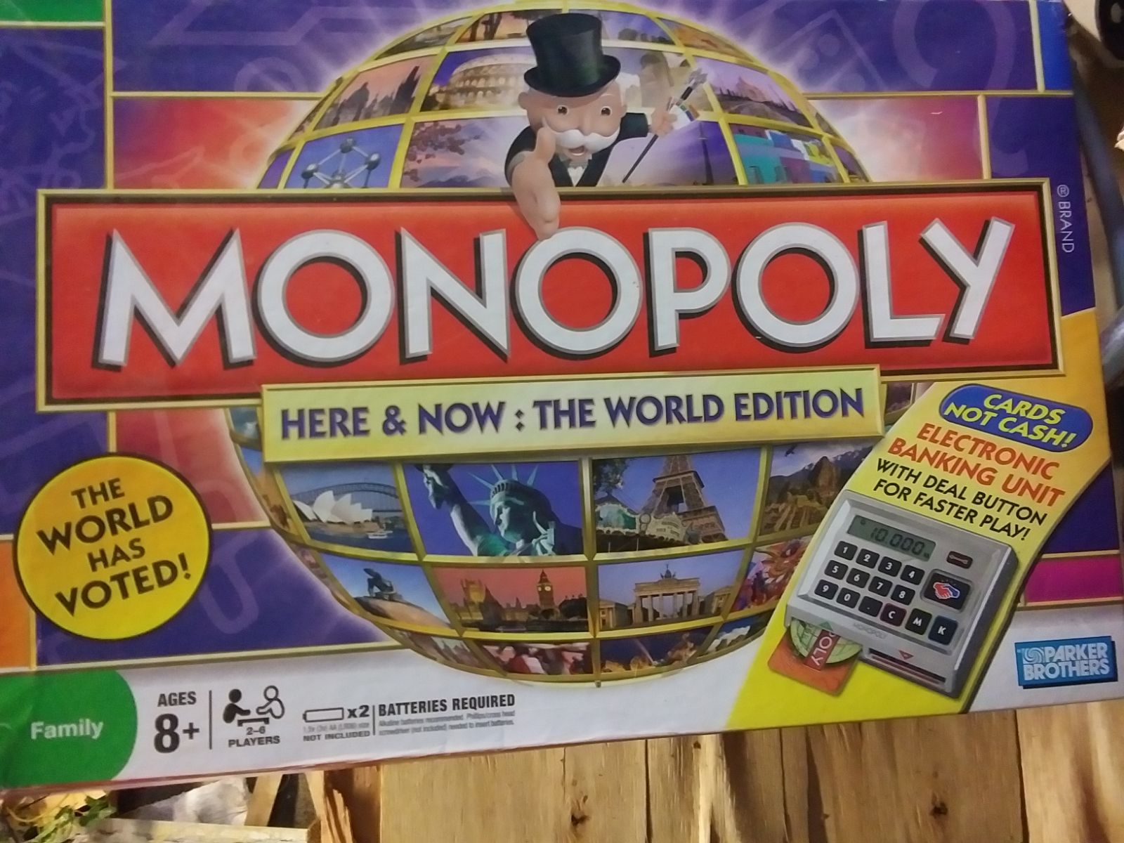 Monopoly board game Here and Now the Wor