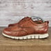 Cole Haan mens Zerogrand Wingtip Oxfords British Tan Size 8W