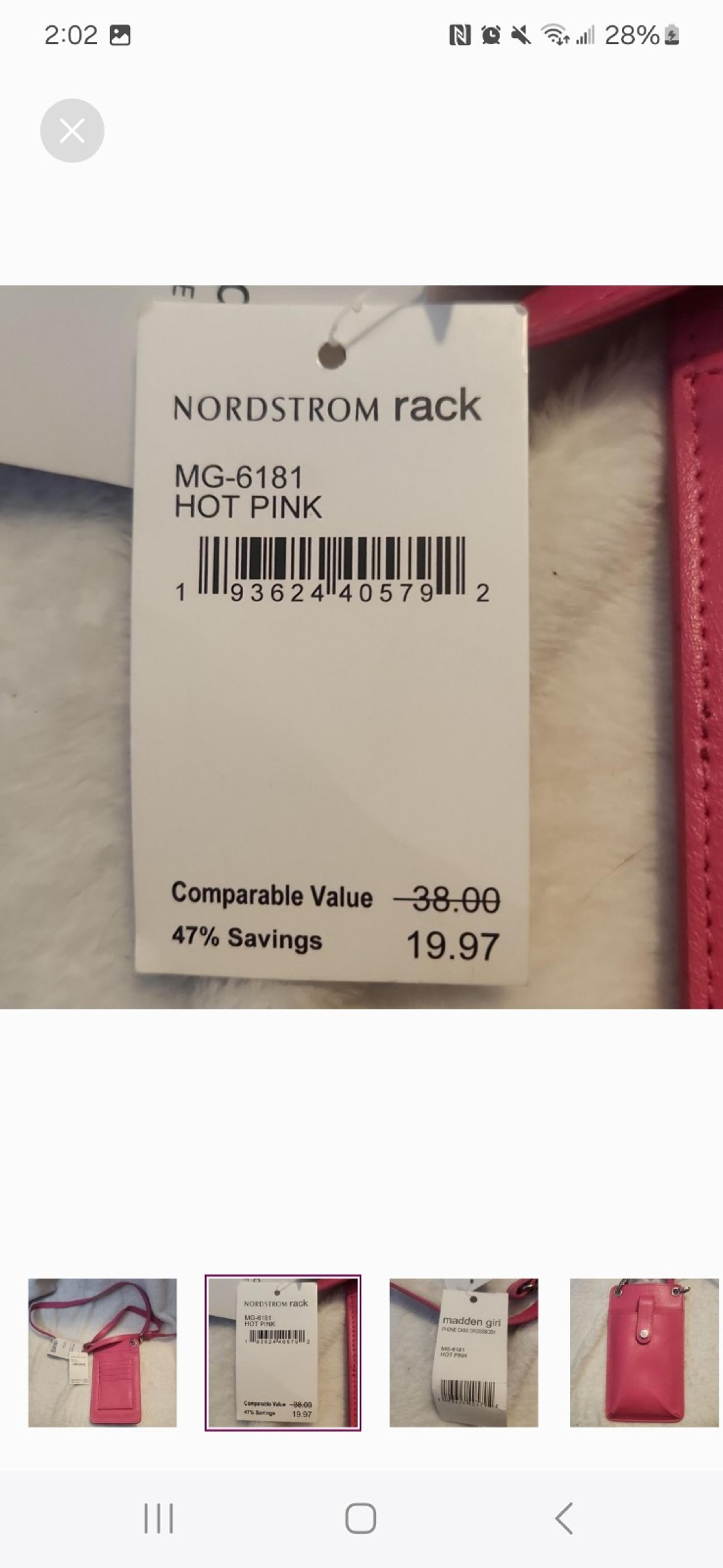 NWT Madden Girl Pink Crossbody Phone Bag And Card Holder
