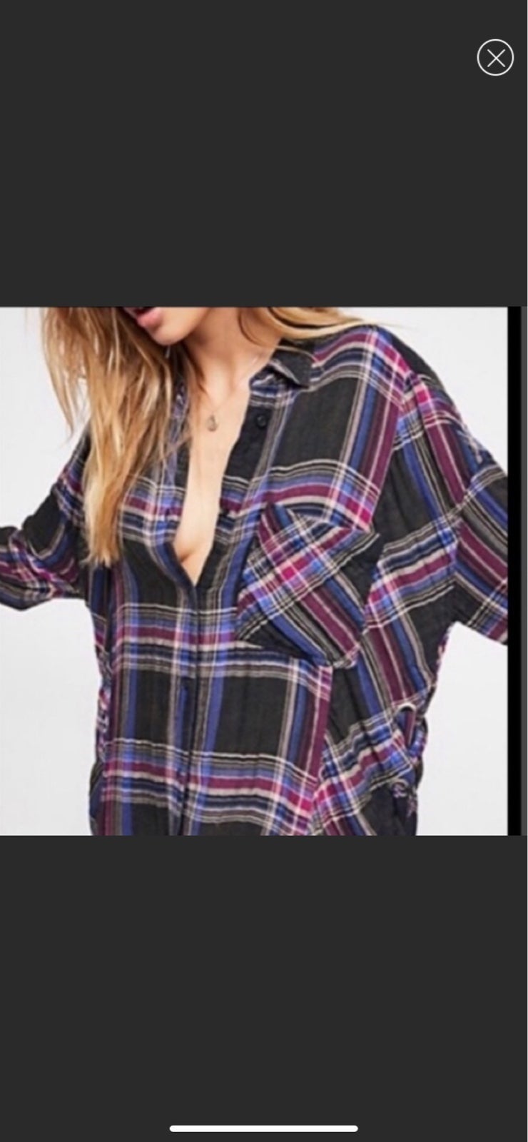 Free People Nordic Day flannel shirt