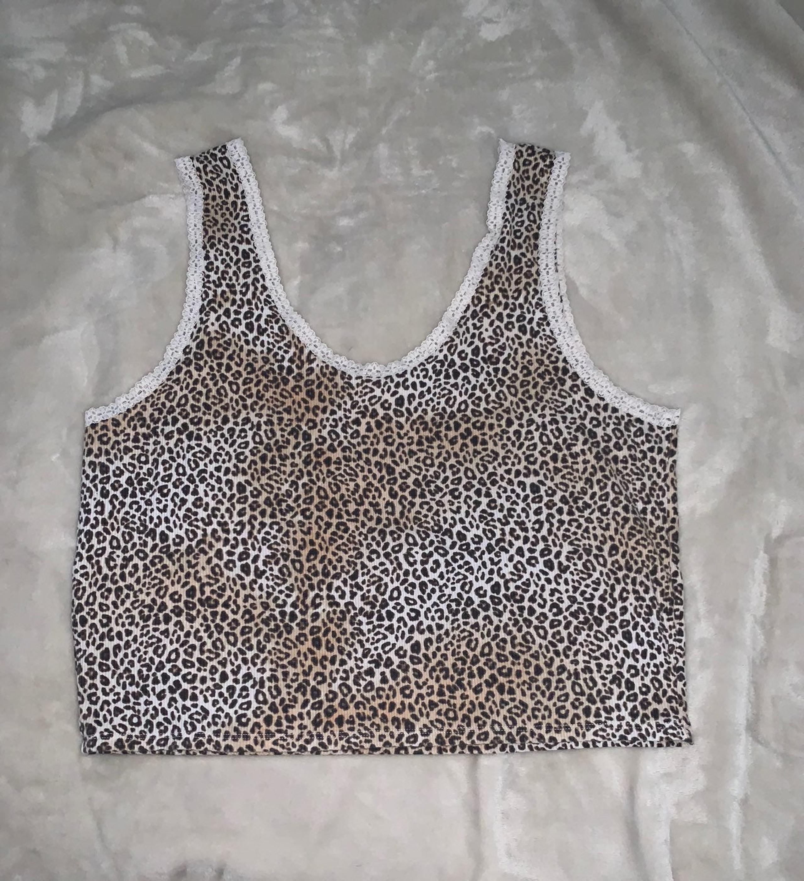 leopard PINK tank top