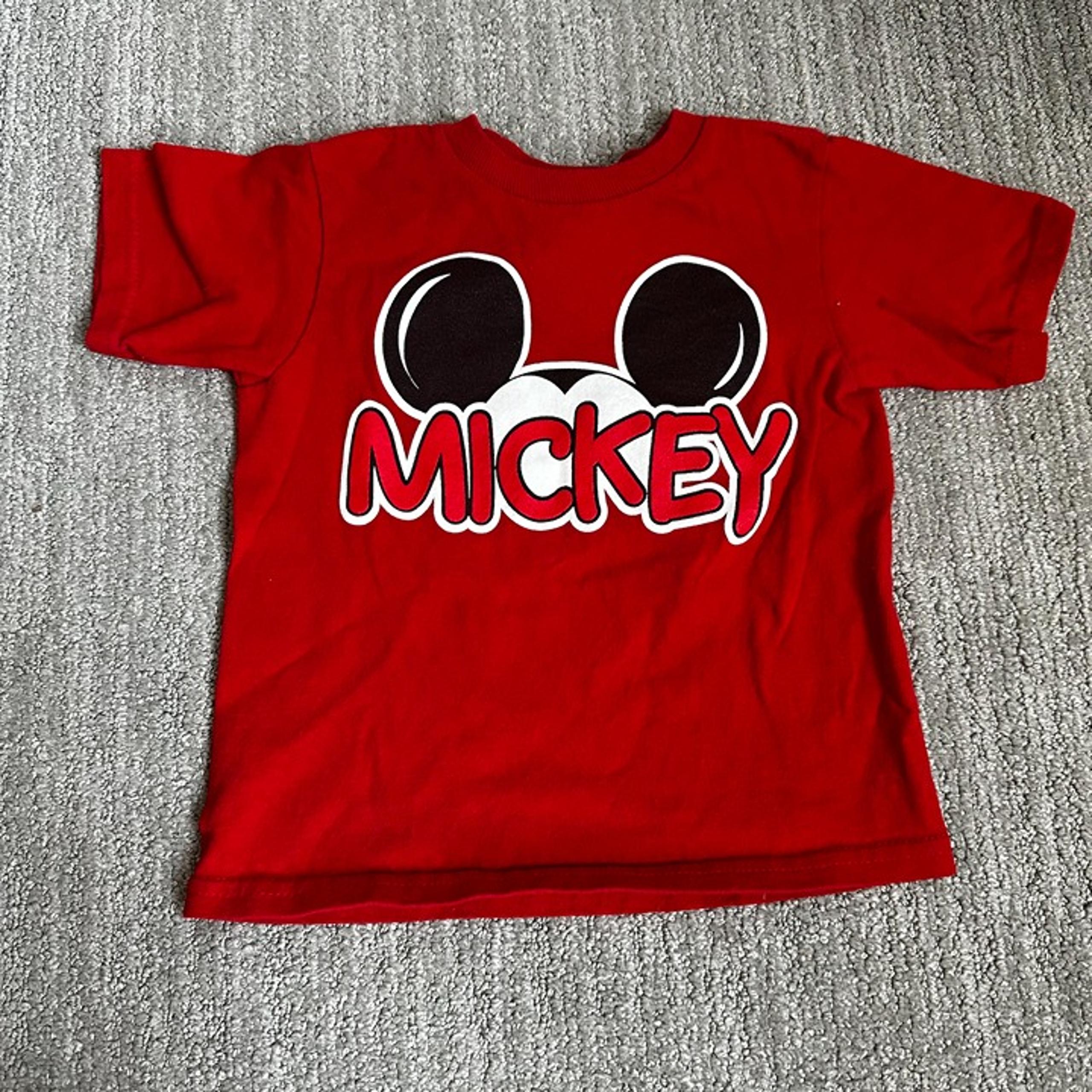 2T Red Disney Mickey Mouse T-Shirt