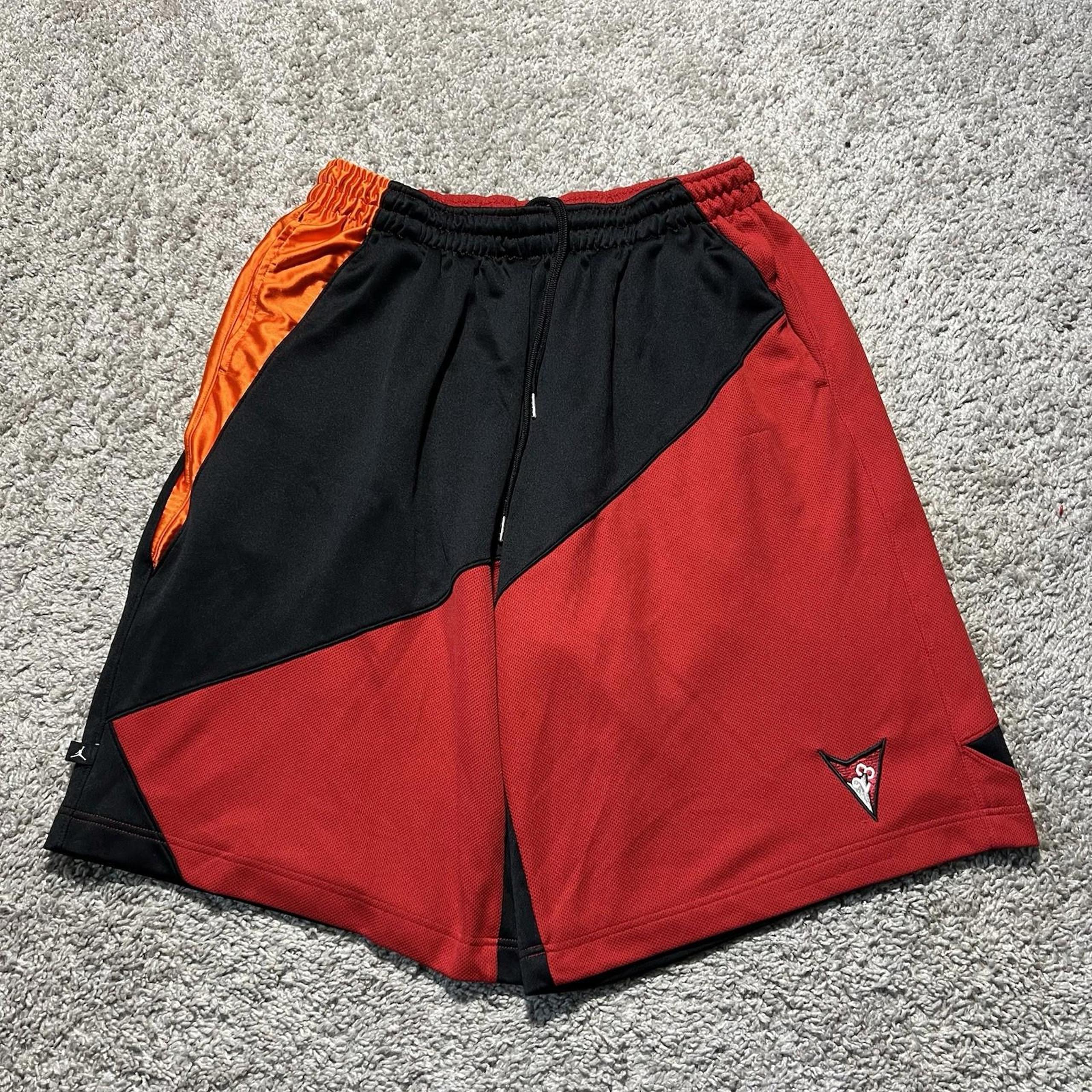 Air Jordan Cardinal 7 Basketball Mesh Shorts Mens 2XL Y2k Baggy Basketball