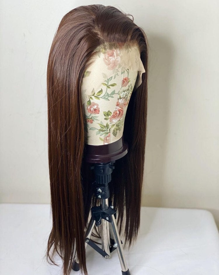 22 brown Straight Lace Front wig NEW