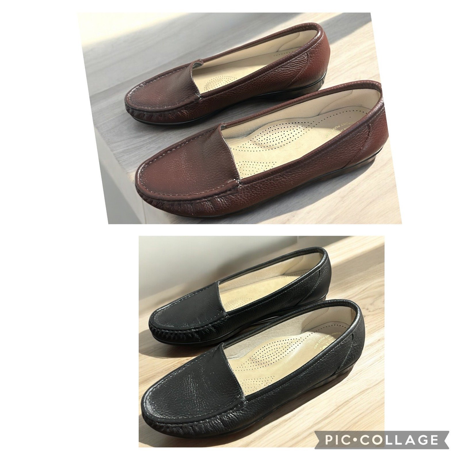 SAS Simplify Loafers Leather Tripad Women's 11.5W Black & Brown – Free Shipping