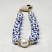 Anthropologie porcelain beaded pearl collar necklace
