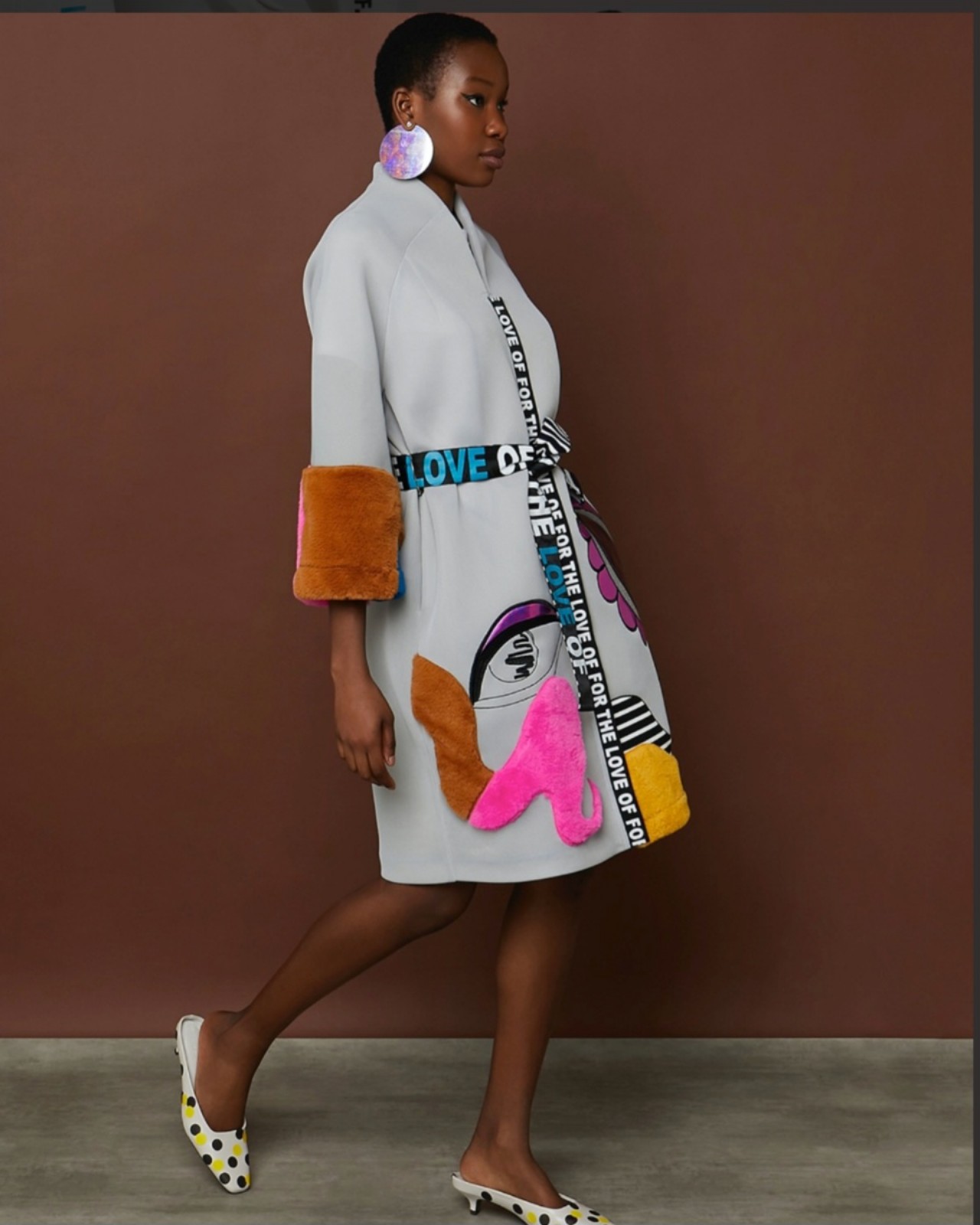 Joanne Hynes Statement Coat - 'FOR THE LOVE OF'
