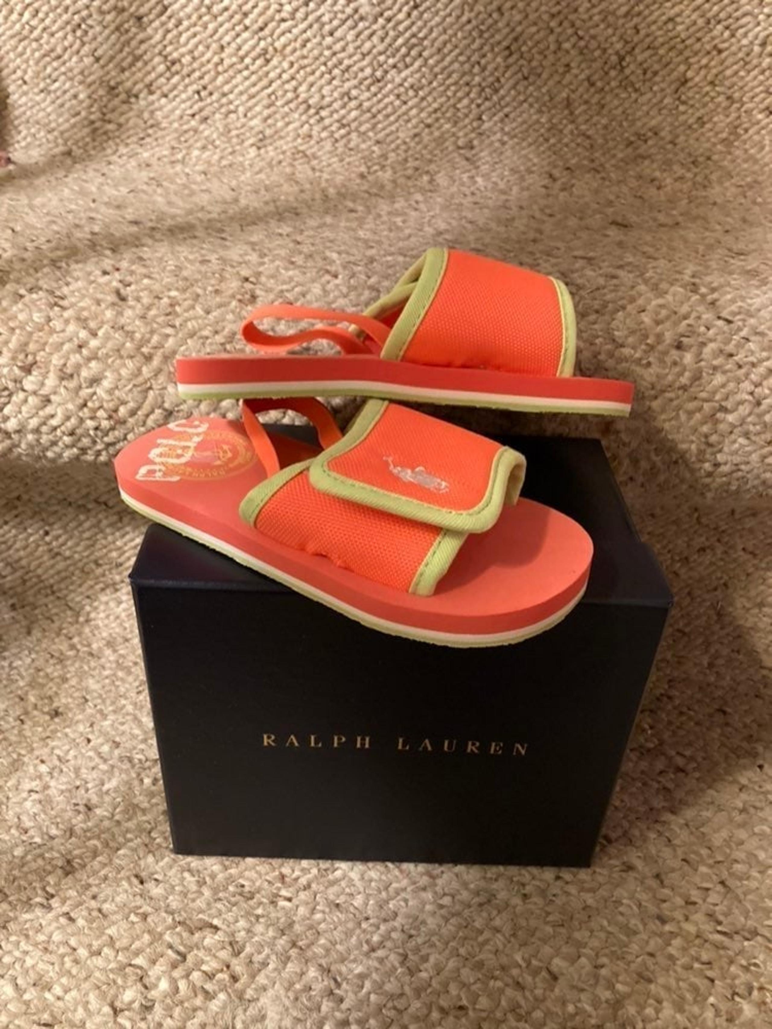 Polo Ralph Lauren Orange/Green Sandals