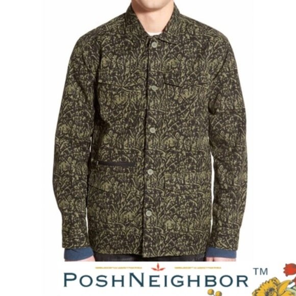 Tavik Isle Olive Silt Green Shirt Jacket