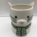 Furry Christmas Ceramic 7in Winter Christmas Cat Utensil Holder CC02B07028