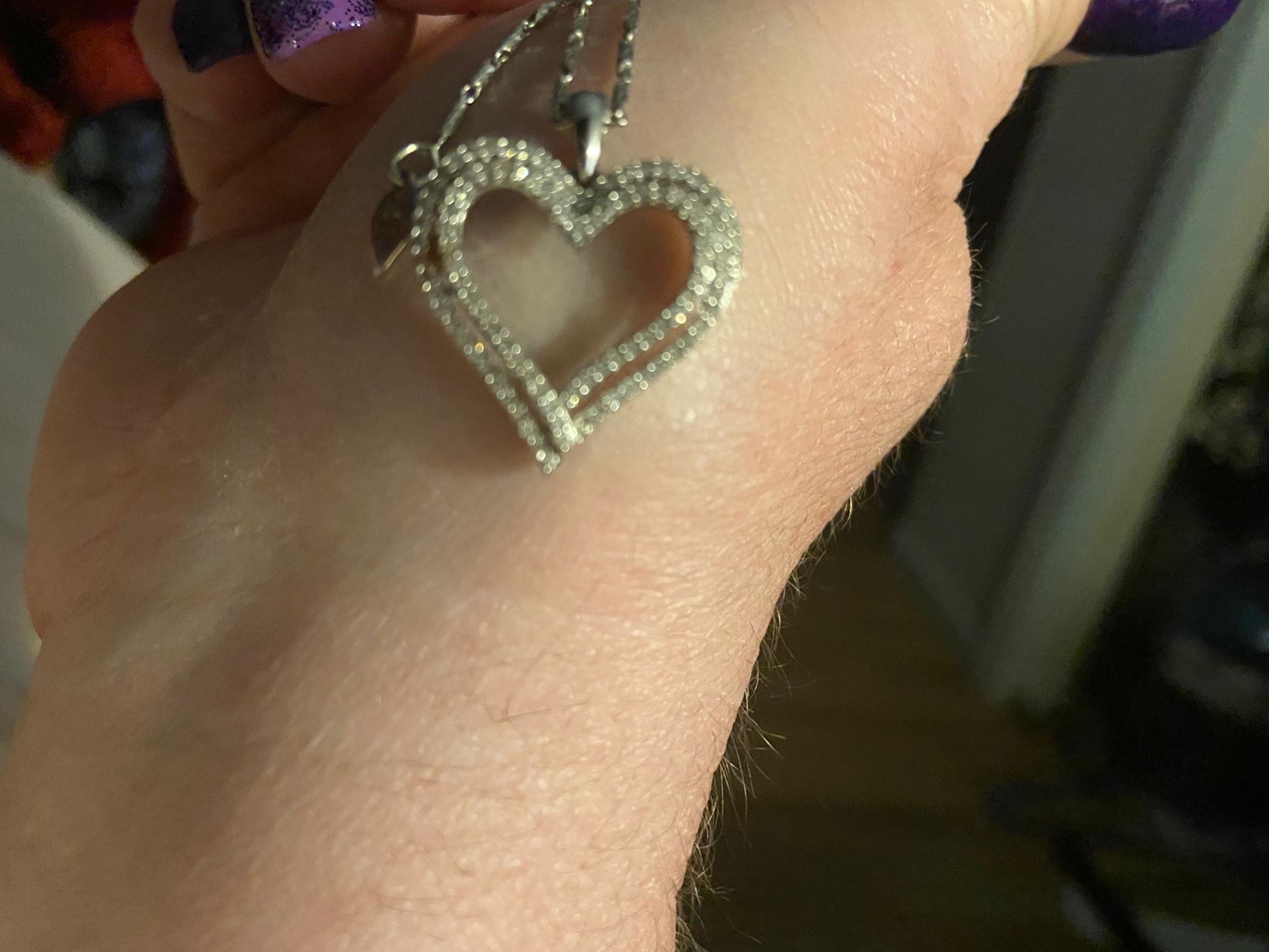 Diamond heart necklace