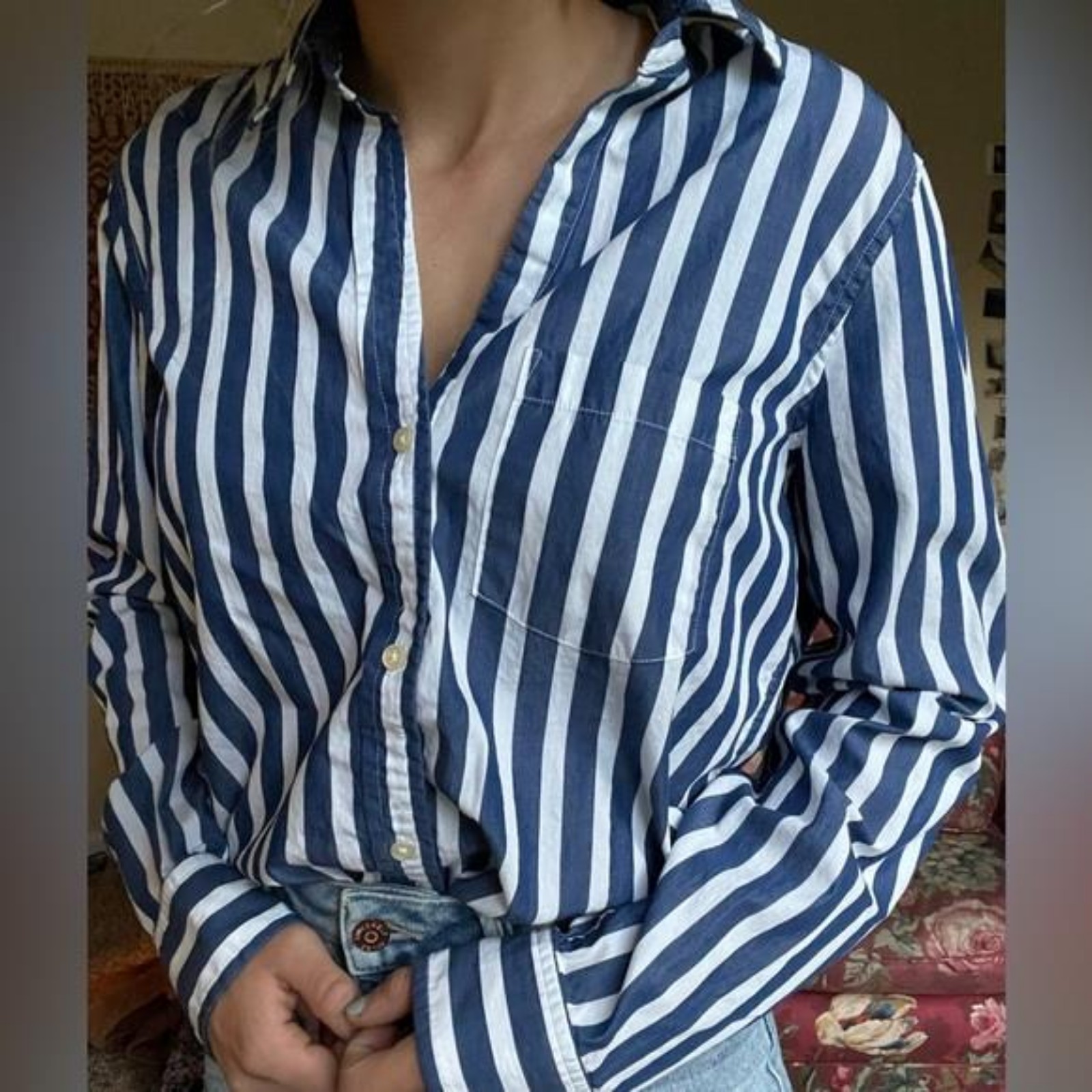 cotton button down