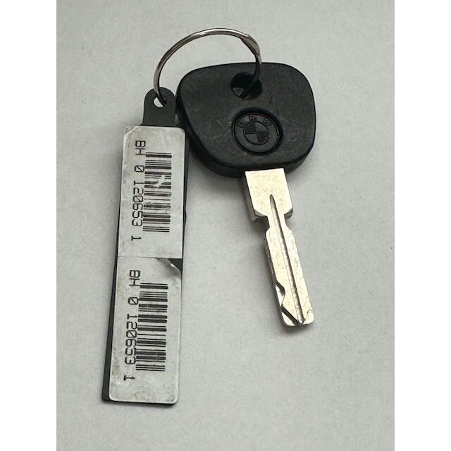 BMW Vintage Car Key Huf E OEM Original Authentic Black SIlver 1980s 1990s