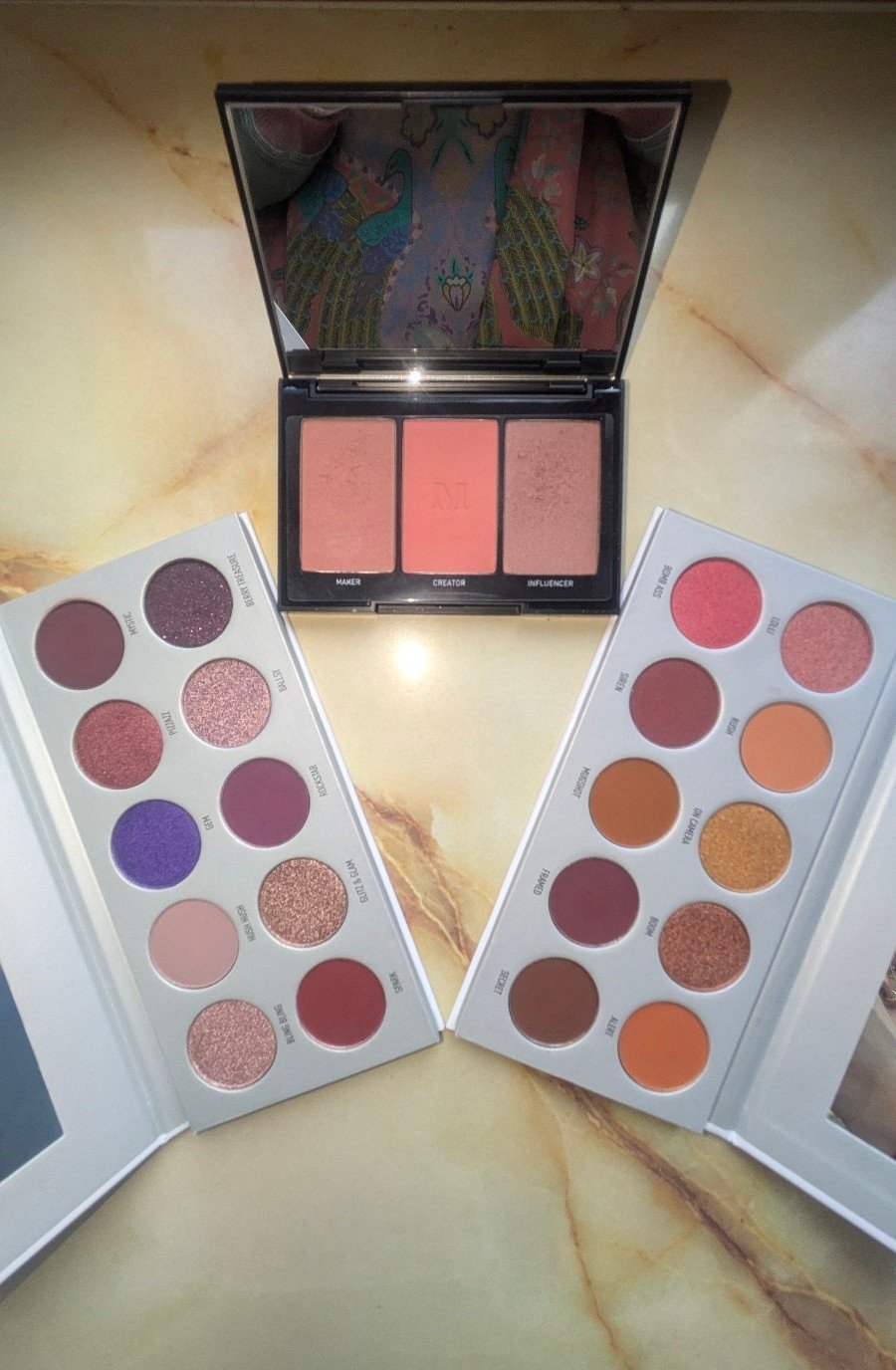 MORPHE BUNDLE Jaclyn Hill Eyeshadow Palletes and Pop of Peach Blush Trio