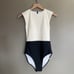 Summersalt The Surf One Piece Swimsuit Sea Urchin & White Sand Sz 2 Black White