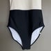 Summersalt The Surf One Piece Swimsuit Sea Urchin & White Sand Sz 2 Black White