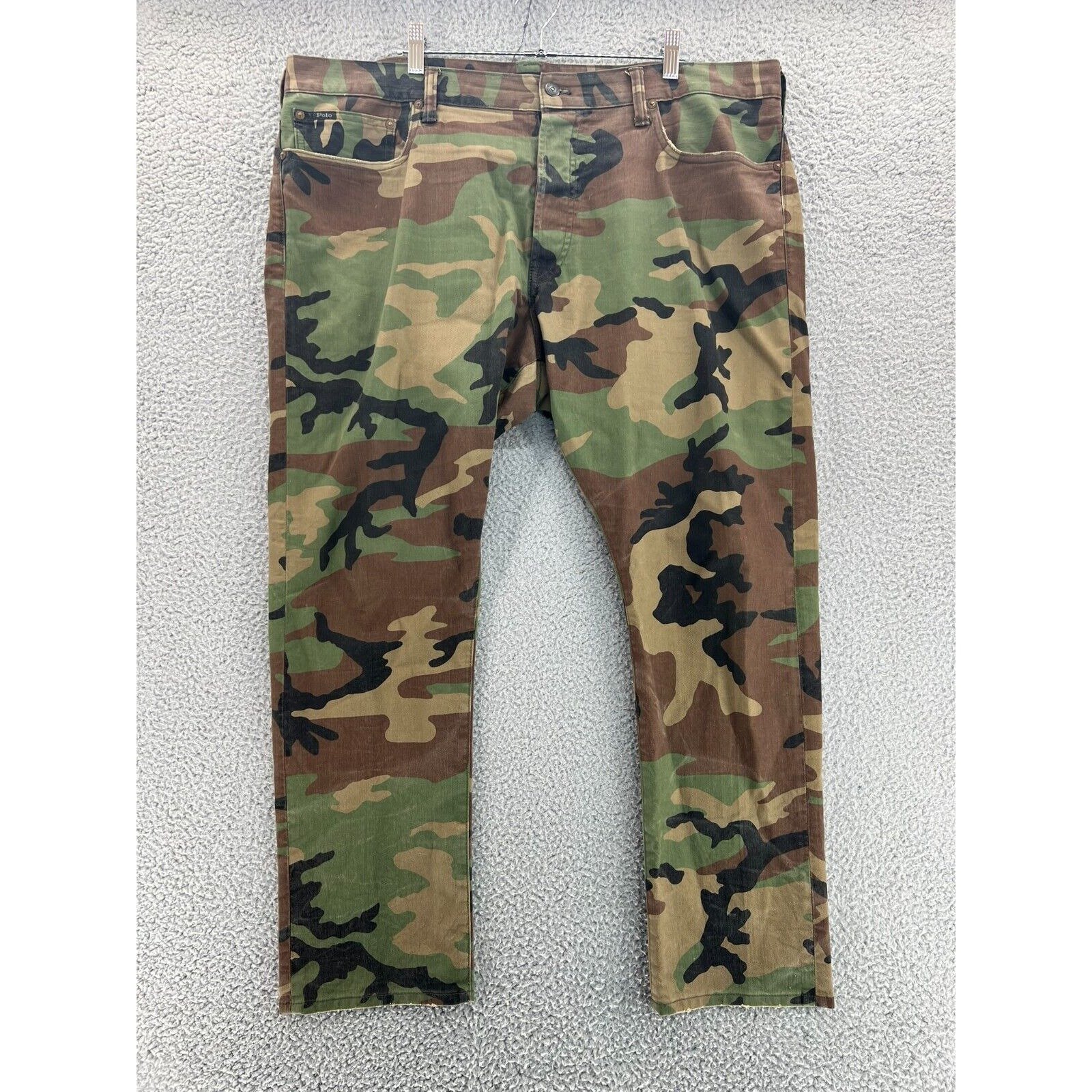 POLO RALPH LAUREN Jeans Mens 40x30 (42x29.5 Actual) Camo Sullivan Slim Army READ