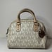 Michael Kors Signature Logo Vanilla Small Satchel Bag
