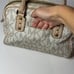 Michael Kors Signature Logo Vanilla Small Satchel Bag