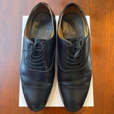 MINT Meermin 7.5 US 6.5 UK Width G Oxford Black Calf Cap Toe Wide Goodyear Welt