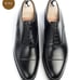 MINT Meermin 7.5 US 6.5 UK Width G Oxford Black Calf Cap Toe Wide Goodyear Welt