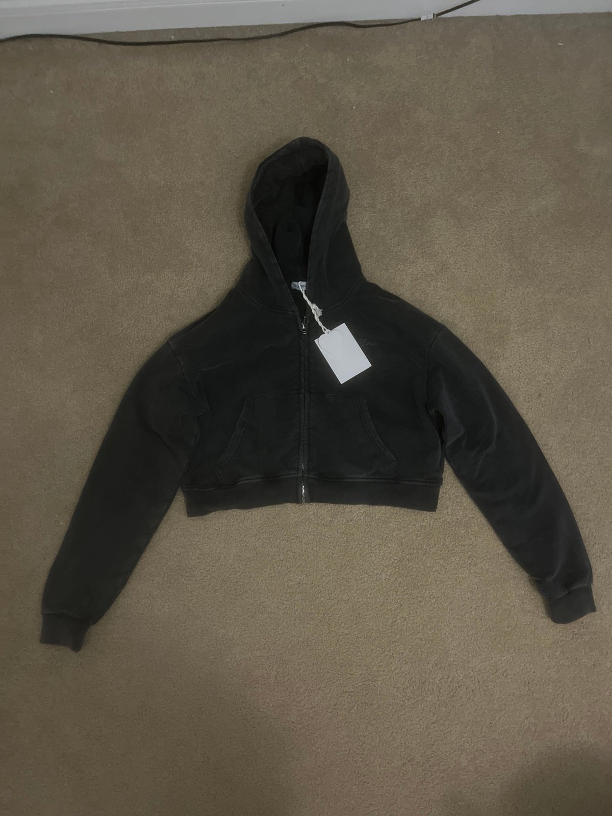 Black zip up hoodie