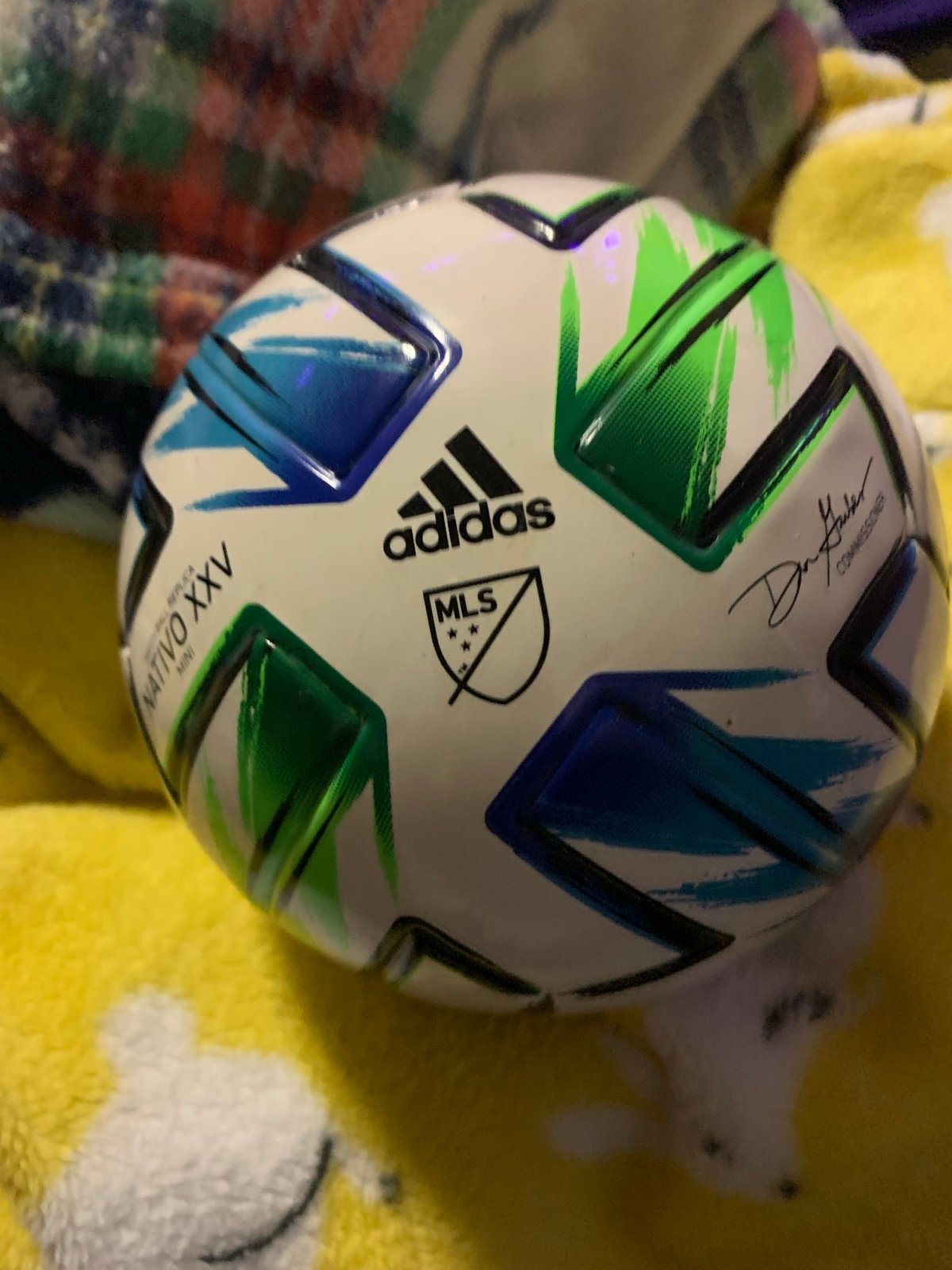 Autographed signed soccer ball