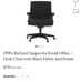 1990s Richard Sapper for Knoll Office / Desk Chair in blue Fabric