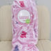 NEW Easter Bunny Pink Purple Twin Size Throw Blanket Floral